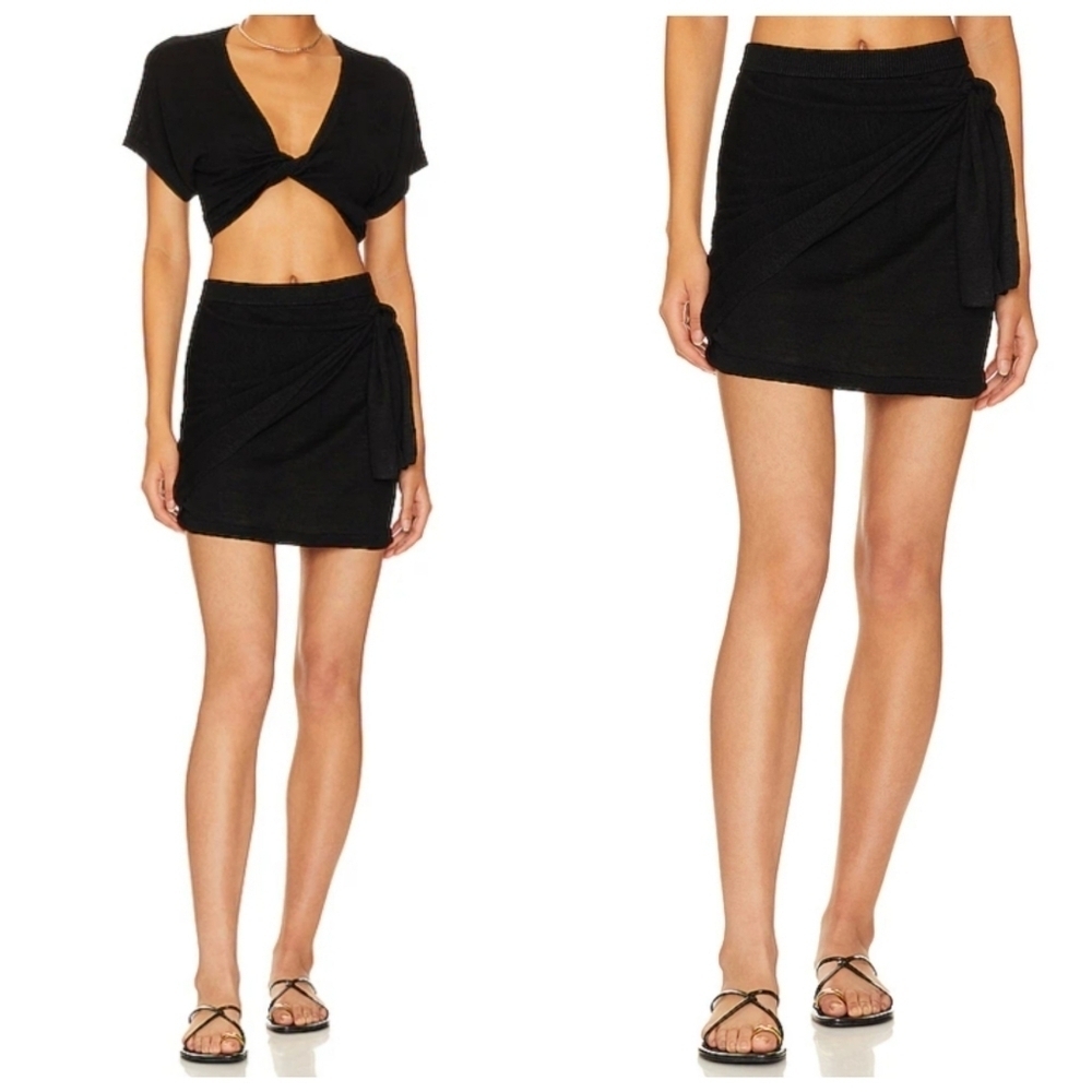 New L*Space Vagabond Black Skirt NWT Large